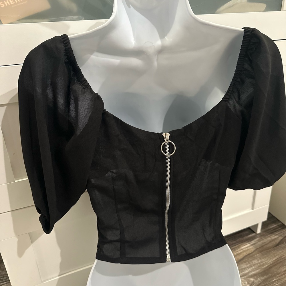 Black blouse M - Picture 2 of 3